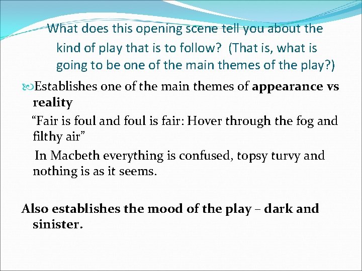 What does this opening scene tell you about the kind of play that is