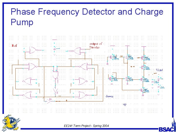 Phase Frequency Detector and Charge Pump EE 241 Term Project - Spring 2004 
