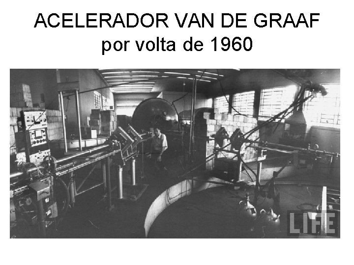 ACELERADOR VAN DE GRAAF por volta de 1960 