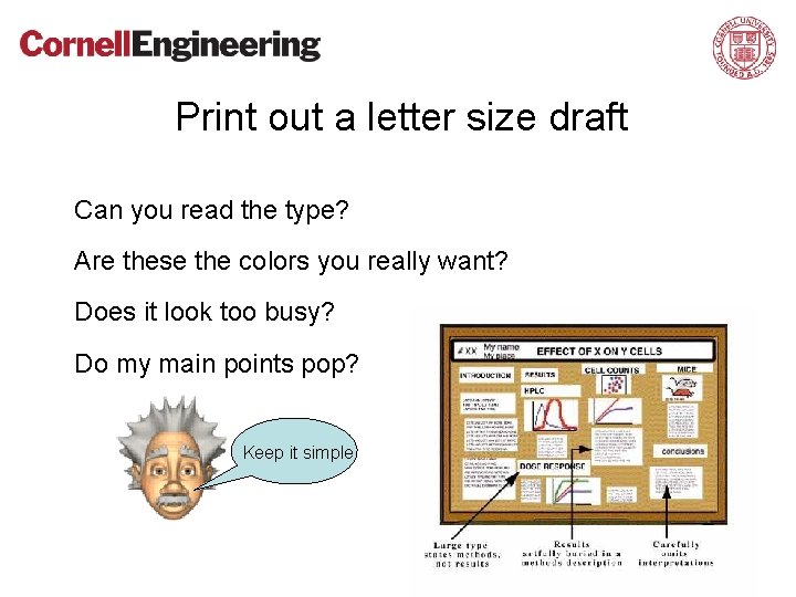 Print out a letter size draft Can you read the type? Are these the