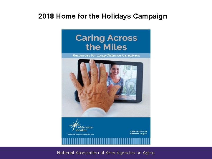 2018 Home for the Holidays Campaign National Association of Area Agencies on Aging 