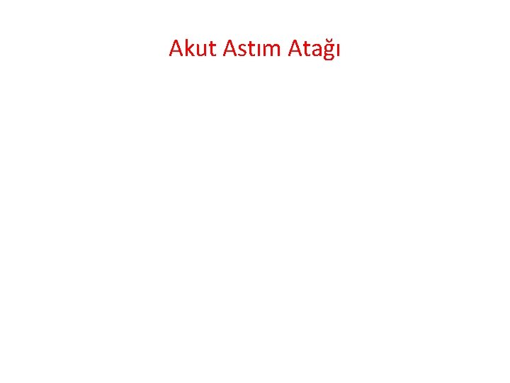 Akut Astım Atağı 