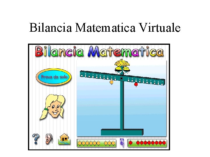 Bilancia Matematica Virtuale 