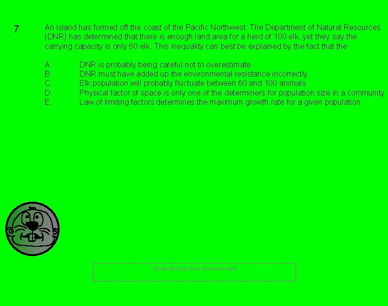 7 An island has formed off the coast of the Pacific Northwest. The Department 7 An island has formed off the coast of the Pacific Northwest. The Department