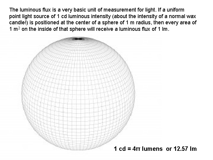 The luminous flux is a very basic unit of measurement for light. If a