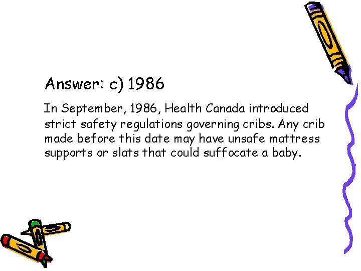 Safe Starts Child Safety Quiz 1 Which of