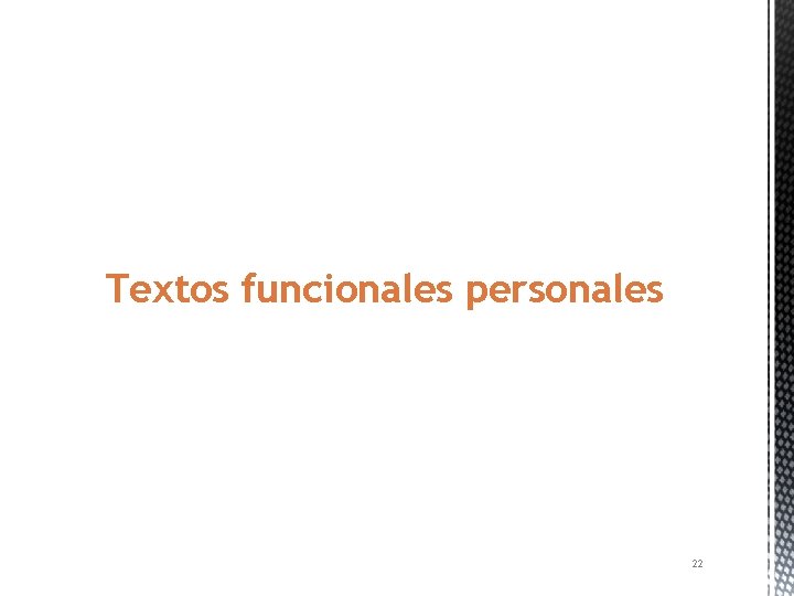 Textos funcionales personales 22 