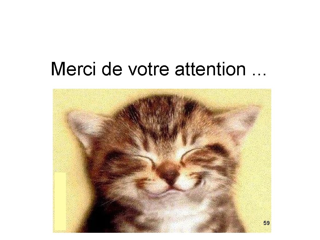 Merci de votre attention. . . 59 