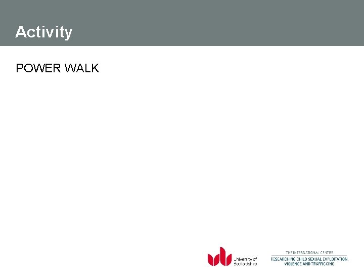 Activity POWER WALK 