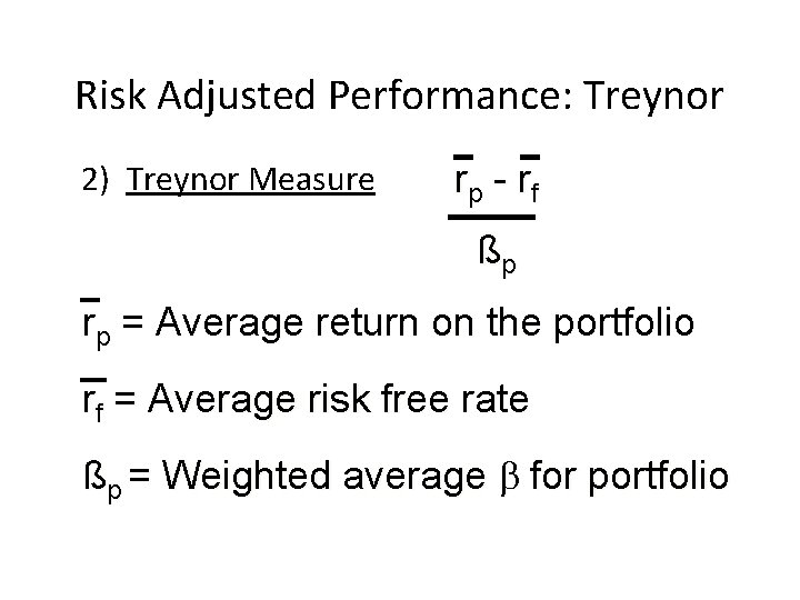 Performance Evaluation Introduction Complicated Subject Theoretically Correct Measures
