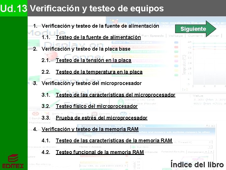 Ud. 13 Verificación y testeo de equipos 1. Verificación y testeo de la fuente