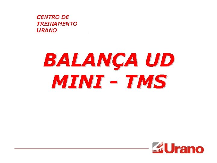 CENTRO DE TREINAMENTO URANO BALANÇA UD MINI - TMS CENTRO DE TREINAMENTO URANO BALANÇA UD MINI - TMS
