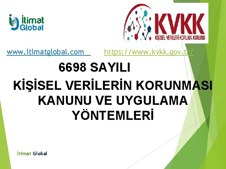 www. itimatglobal. com https: //www. kvkk. gov. tr/ 6698 SAYILI KİŞİSEL VERİLERİN KORUNMASI KANUNU