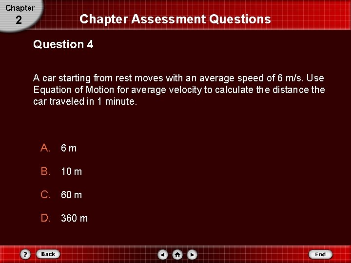 Chapter Assessment Questions 2 Question 4 A car starting from rest moves with an Chapter Assessment Questions 2 Question 4 A car starting from rest moves with an