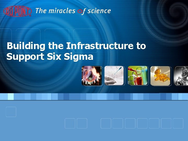 Building the Infrastructure to Support Six Sigma 