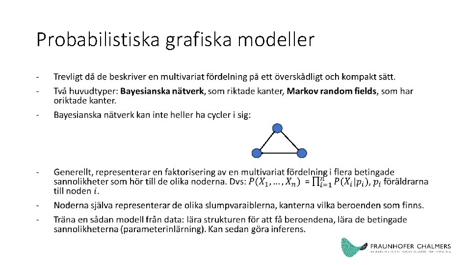 Probabilistiska grafiska modeller - 