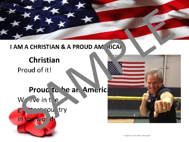 E L P M A I AM A CHRISTIAN & A PROUD AMERICAN Christian