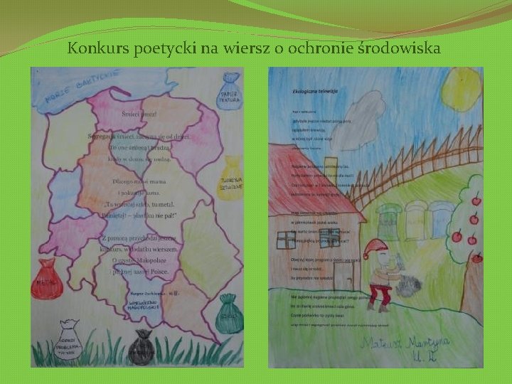 Konkurs poetycki na wiersz o ochronie środowiska 