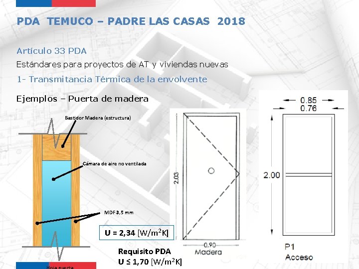 PDA TEMUCO – PADRE LAS CASAS 2018 Artículo 33 PDA Estándares para proyectos de