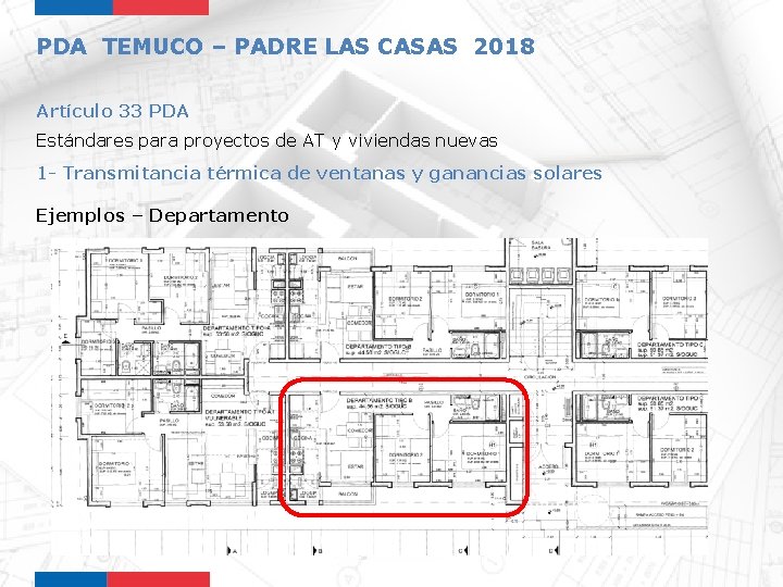 PDA TEMUCO – PADRE LAS CASAS 2018 Artículo 33 PDA Estándares para proyectos de