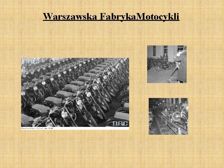 Warszawska Fabryka. Motocykli 