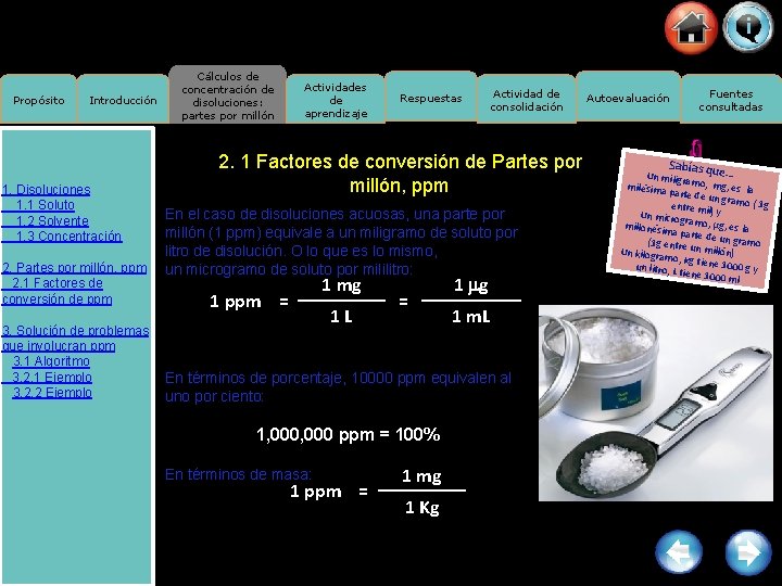 Propósito Introducción 1. Disoluciones 1. 1 Soluto 1. 2 Solvente 1. 3 Concentración 2.