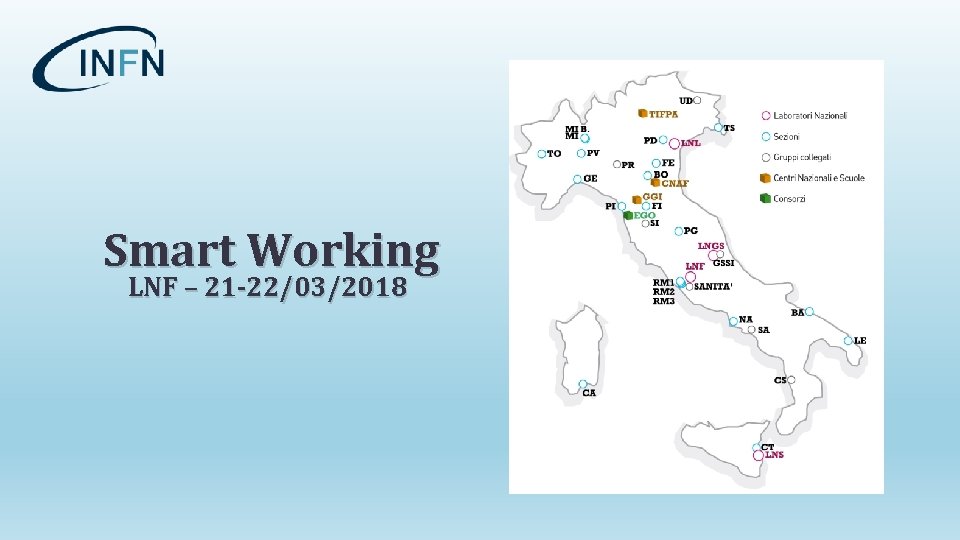 Smart Working LNF – 21 -22/03/2018 