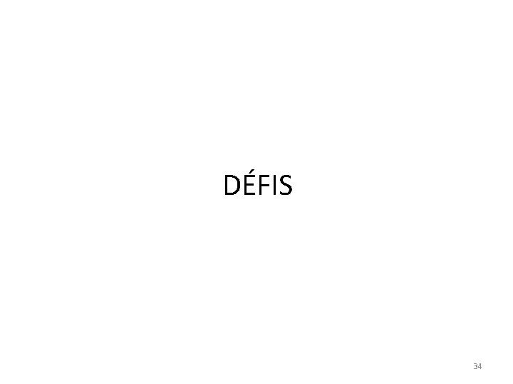 DÉFIS 34 