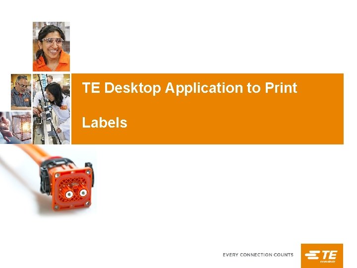 User Guide TE Desktop Application to Print Labels 