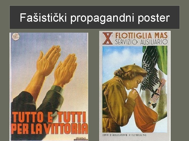 Fašistički propagandni poster 