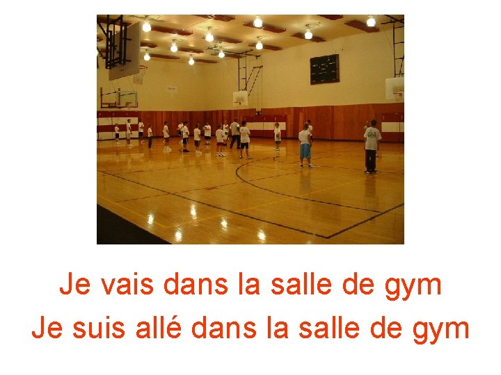 Je vais dans la salle de gym Je suis allé dans la salle de Je vais dans la salle de gym Je suis allé dans la salle de