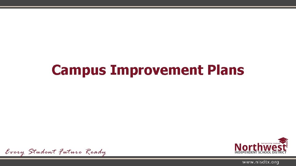 Campus Improvement Plans 