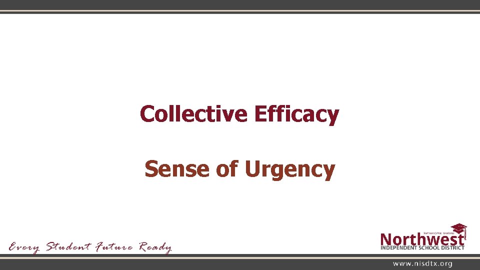 Collective Efficacy Sense of Urgency 