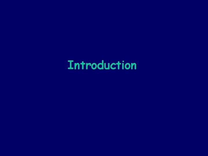 Introduction 
