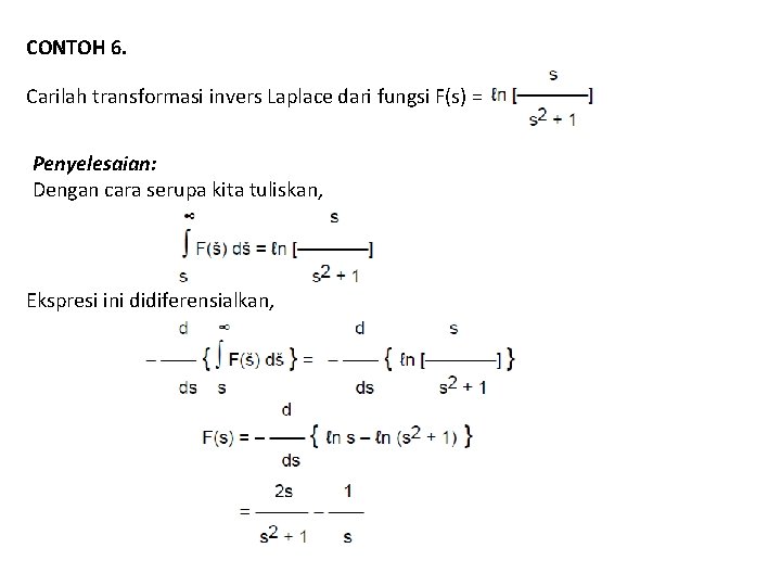 Diferensiasi Dan Integrasi Transformasi Laplace Ref Advanced Engineering