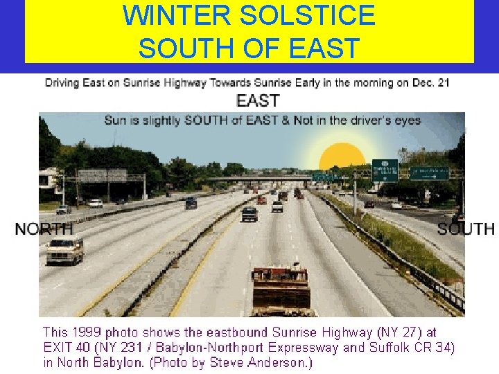 WINTER SOLSTICE SOUTH OF EAST 
