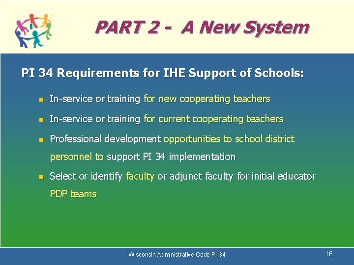 PART 2 - A New System PI 34 Requirements for IHE Support of Schools: