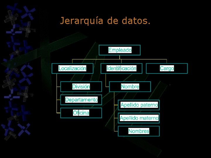 Jerarquía de datos. Jerarquía de datos.