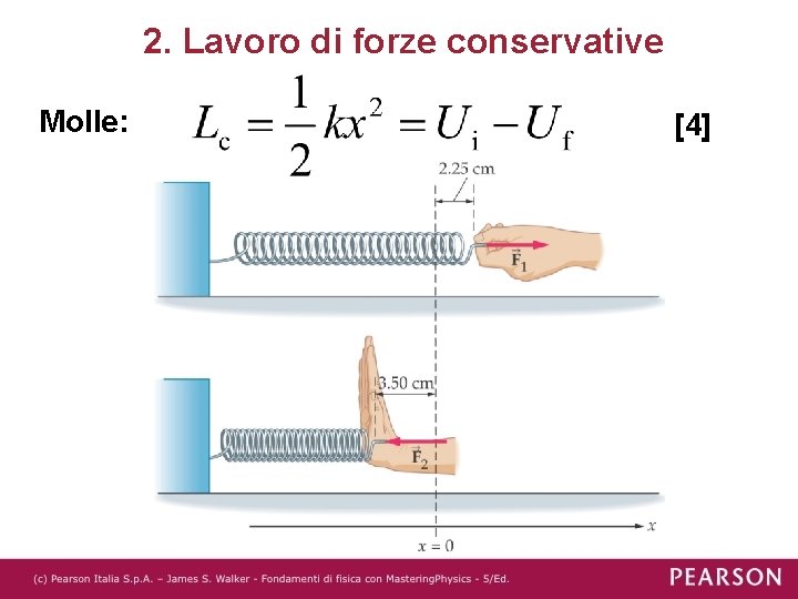 2. Lavoro di forze conservative Molle: [4] 