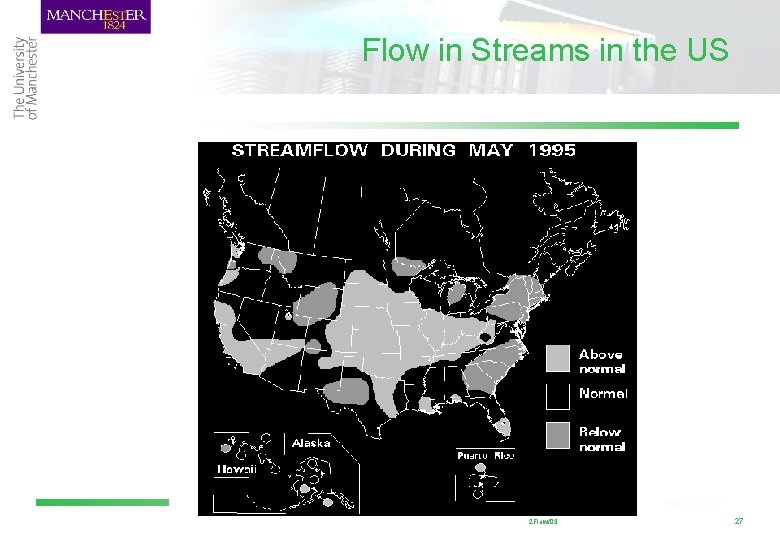 Flow in Streams in the US 2 Flow/03 27 