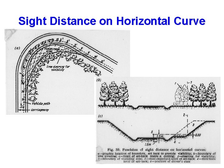 Sight Distance on Horizontal Curve 