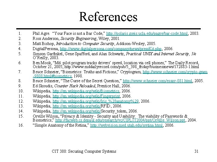 References 1. 2. 3. 4. 5. 6. 7. 8. 9. 10. 11. 12. 13.