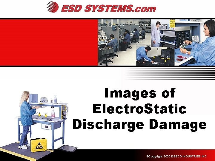 Images of Electro. Static Discharge Damage ©Copyright 2005 DESCO INDUSTRIES INC. 