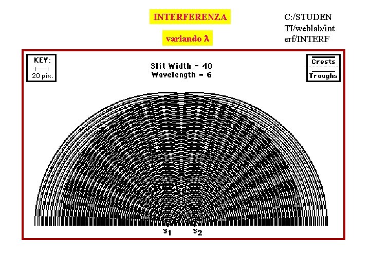 INTERFERENZA variando C: /STUDEN TI/weblab/int erf/INTERF 