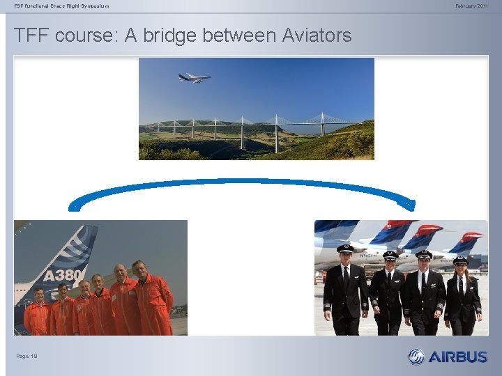 FSF Functional Check Flight Symposium TFF course: A bridge between Aviators Page 18 February