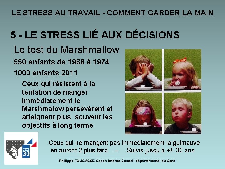 LE STRESS AU TRAVAIL - COMMENT GARDER LA MAIN 5 - LE STRESS LIÉ