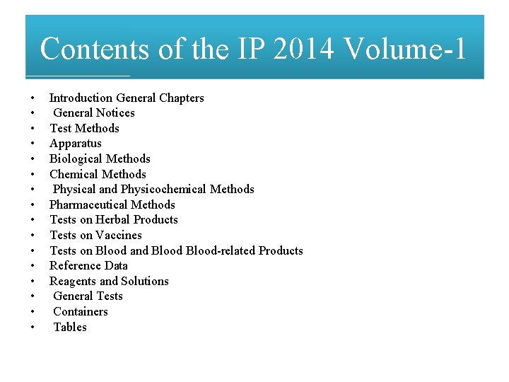 Contents of the IP 2014 Volume-1 • • • • Introduction General Chapters General
