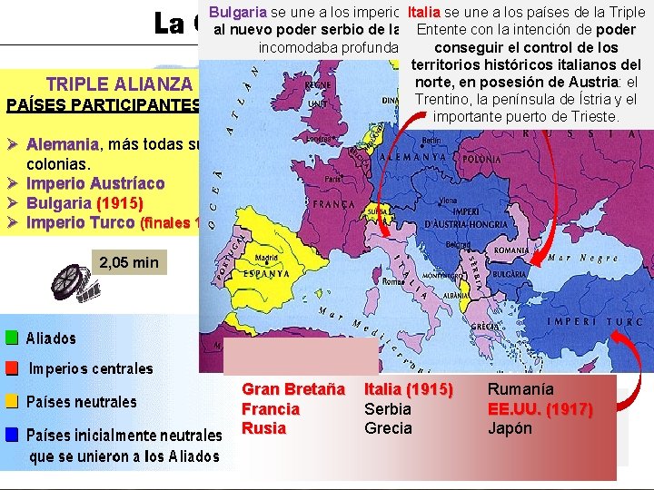 Italia se une a los países de la Triple Bulgaria se une a los