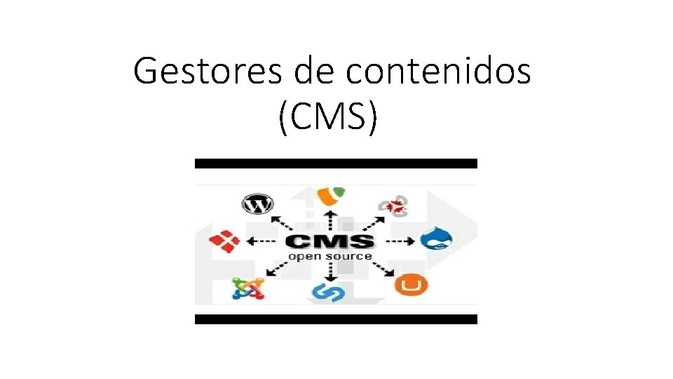 Gestores de contenidos (CMS) 