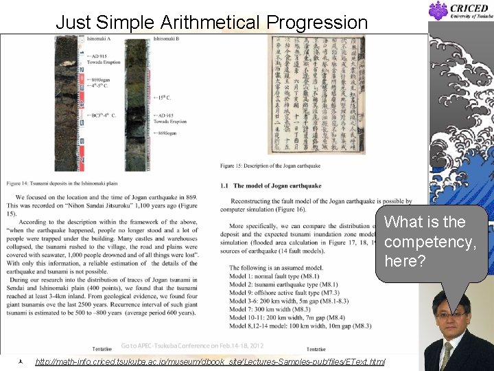 Just Simple Arithmetical Progression What is the competency, here? 13 © http: //math-info. criced.